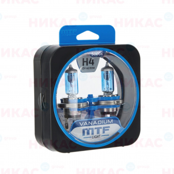 MTF - H4 - 12V 55w 5000K Vanadium 